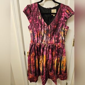 Modcloth Frondescent Fete Dress in Thicket L